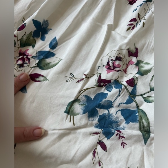 Urban Outfitters - Lumiere Mini Dress White Floral - Size Large - Picture 5 of 7